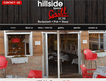 Tablet Screenshot of hillsidetavern.co.za